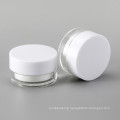 25g Luxury New Design Cosmetic Plastic Cream Container Acrylic White Double Wall Cosmetic Lip Balm Jar